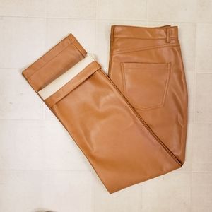 NWT L faux leather pants by Seven for all mankind